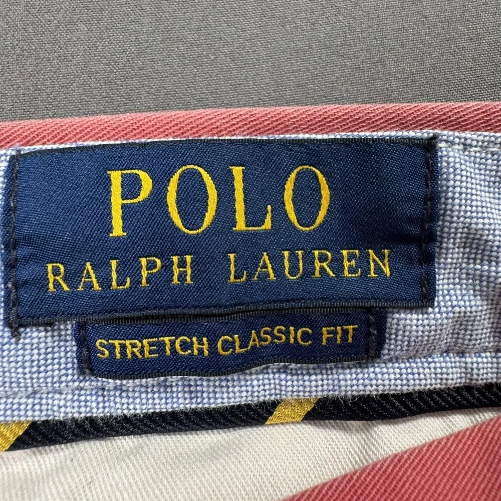 Polo Ralph Lauren Shorts Mens 32 Pink Stretch Classic Fit 9 Inch Chino Casual